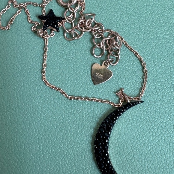 Elegant Moon&Star Rose Gold Necklace - Picture 2 of 2